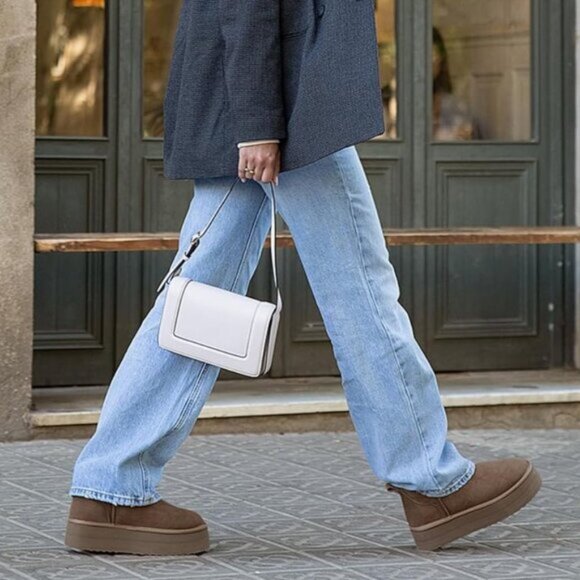 DREAM PAIRS Shearling-lined Winter Women's Ankle Boots Size 11 - Picture 2 of 12